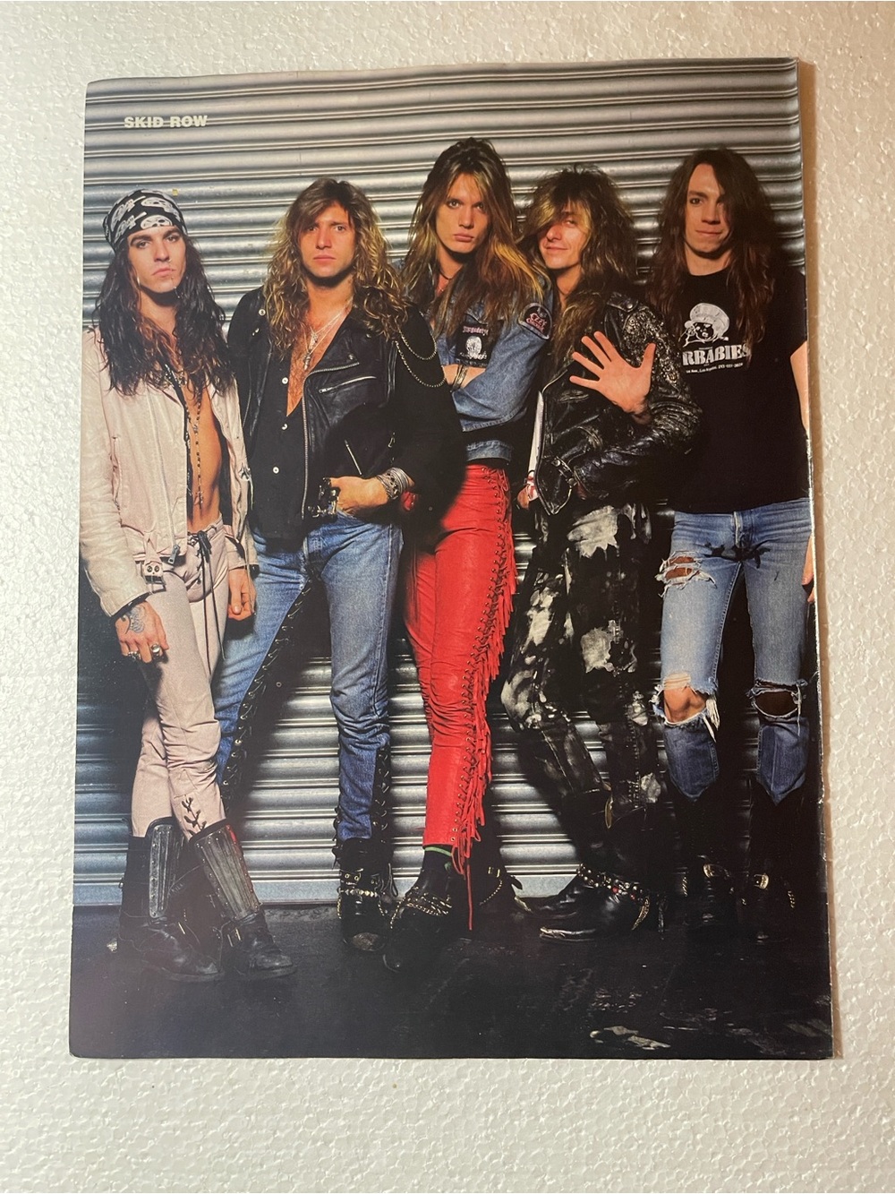 Red Leather Pants Band Poster - Home Art